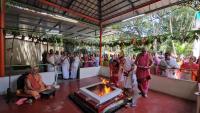 Rudra Homa (15 July 2026). Picture Courtesy: Shri Chandrashekhar Padubidri and Shri Narayan Kadle